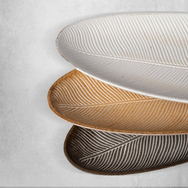 Leaf-Embossed MDF Decorative Tray