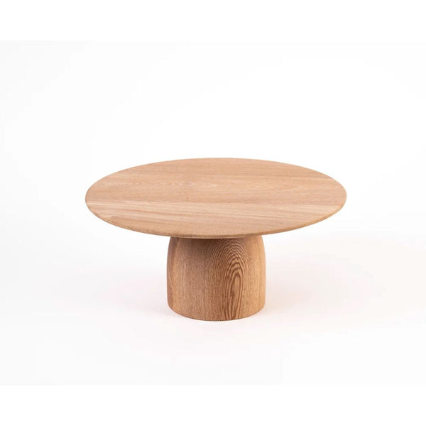 Hand-Carved Rosa Morada Wood Cake Stand