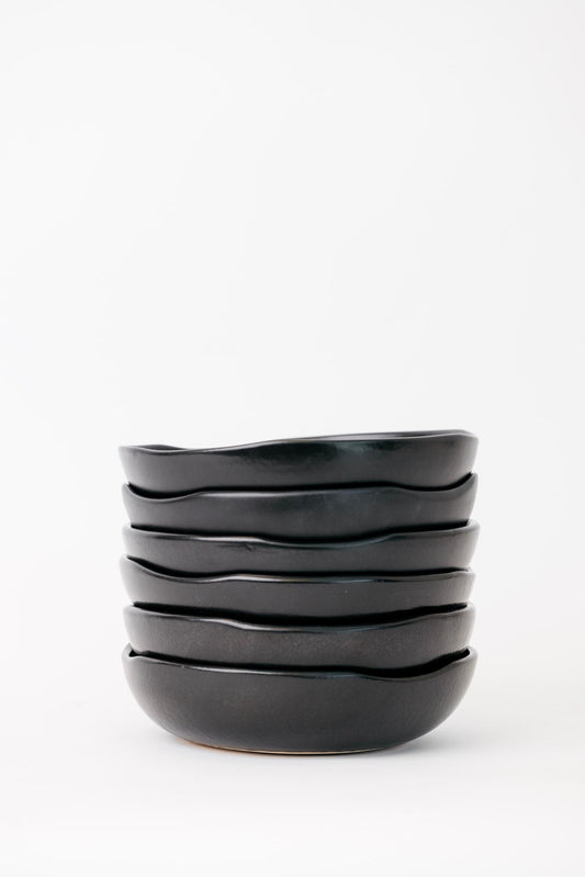 Matte Black Ceramic Bowl Set