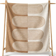 Arch Pattern Woven Throw Blanket