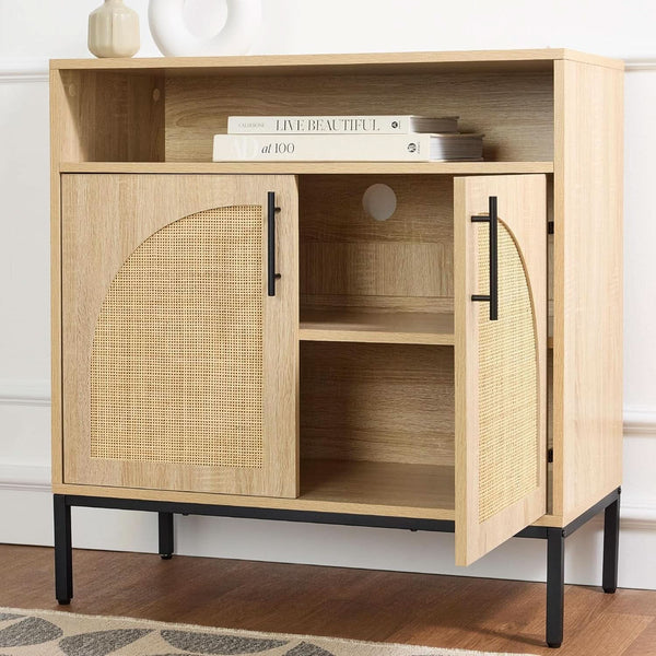Arched Rattan Panel Buffet Cabinet – buffet (view 5) | Roost & Roam