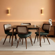 Cane-Back Swivel Armchair Dining Chair – dining room set | Roost & Roam