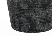 Grid-Impressed Ceramic Table Lamp
