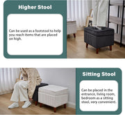 Wide-Rib Corduroy Storage Ottoman