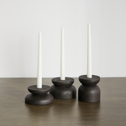 Hand-Turned Pine Taper Candleholder