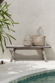 Mini Woven Rattan Kids Tote
