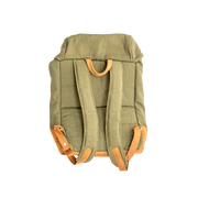 Hand-Stitched Leather Canvas Daypack