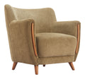 Olive Green Corduroy Accent Chair