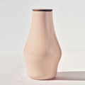 Sculptural Ceramic Carafe with Wood Lid