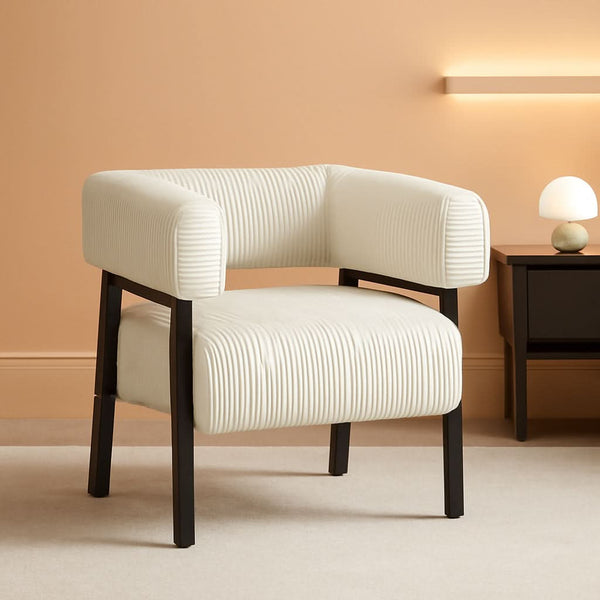 Corduroy Barrel Accent Chair – chair | Roost & Roam