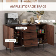 Wood-Grain Three-Drawer Buffet Cabinet – buffet (view 4) | Roost & Roam