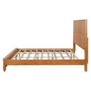 Reeded Wood Platform Bed Frame
