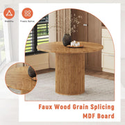 Fluted Pedestal Round Dining Set – dining room set (view 2) | Roost & Roam