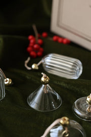 Borosilicate Glass Ornaments, Set of 4