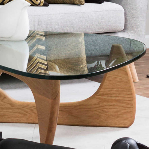 Glass Top Mid-Century Coffee Table