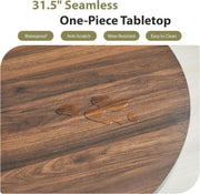 Walnut Round Dining Table For Two To Four