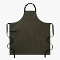 Olive Canvas Full-Coverage Apron