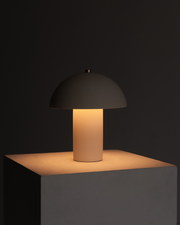 Dome Shade Matte Cream Table Lamp