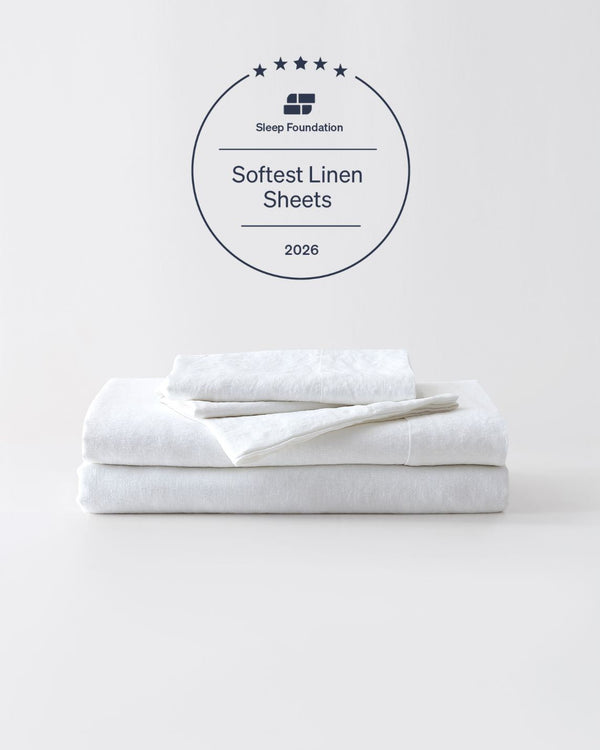 Stonewashed European Linen Sheet Set