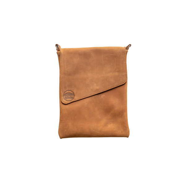 Envelope Flap Leather Crossbody Bag