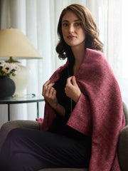 Bamboo Blend Herringbone Tassel Throw
