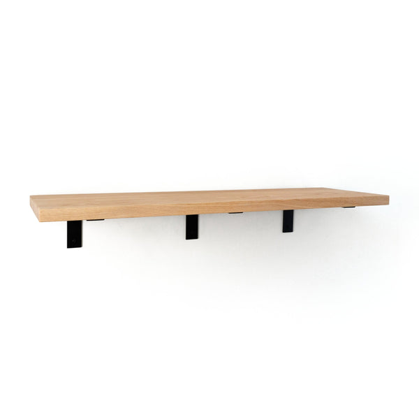 Solid Hardwood Deep Wall Shelf