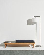 Metal Arm Drum Shade Floor Lamp