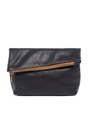 Surplus Leather Asymmetric Makeup Bag