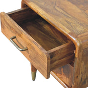 Amber Oak Solid Wood Nightstand