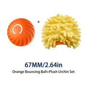 Motion-Activated Rolling Plush Pet Ball