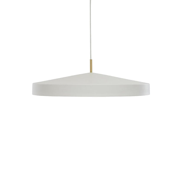 Matte White Powder-Coated Pendant Light