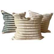 Hand-Woven Striped Cotton Pillow Cover