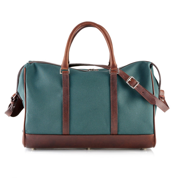 Canvas Leather-Trim Weekender Duffel