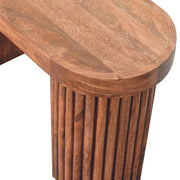 Fluted Mango Wood Coffee Table