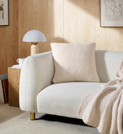Boucle-Texture Memory Foam Throw Pillow
