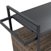 Woven Wicker Outdoor Bar Cart — additional product view 18
