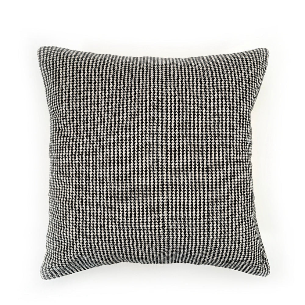 Handwoven Houndstooth Cotton Pillow Cover