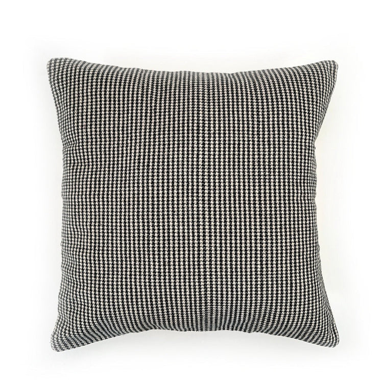 Handwoven Houndstooth Cotton Pillow Cover