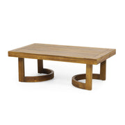 Acacia Wood Outdoor Loveseat Set — packaging and unboxing view