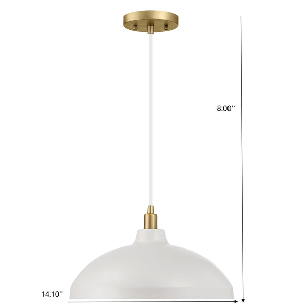 Astral Gold & White Pendant Light