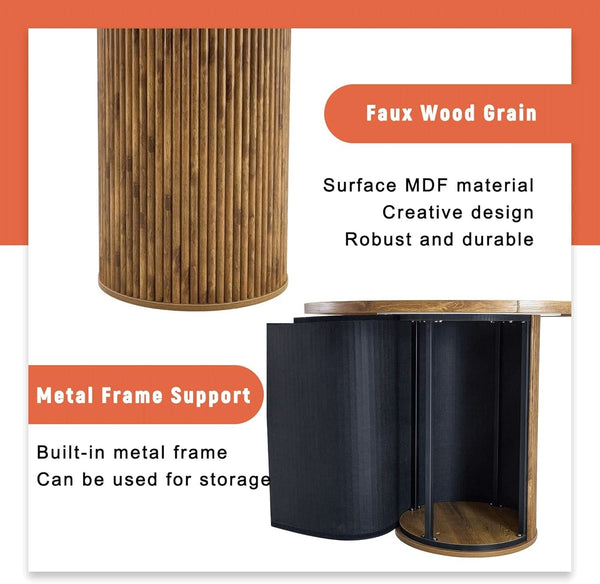Fluted Pedestal Round Dining Set – dining room set (view 3) | Roost & Roam