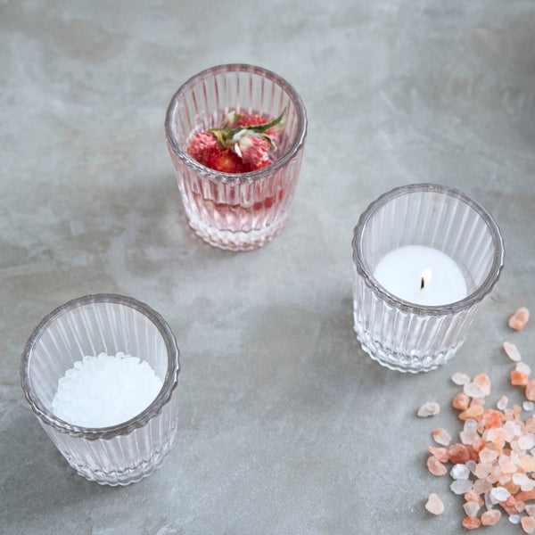 Ribbed Clear Shot Glass Set