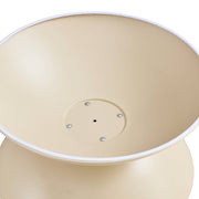 Hourglass Metal Round Table Set — styled in a complete room vignette