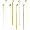 Gold-Finish Steel Cocktail Picks Set