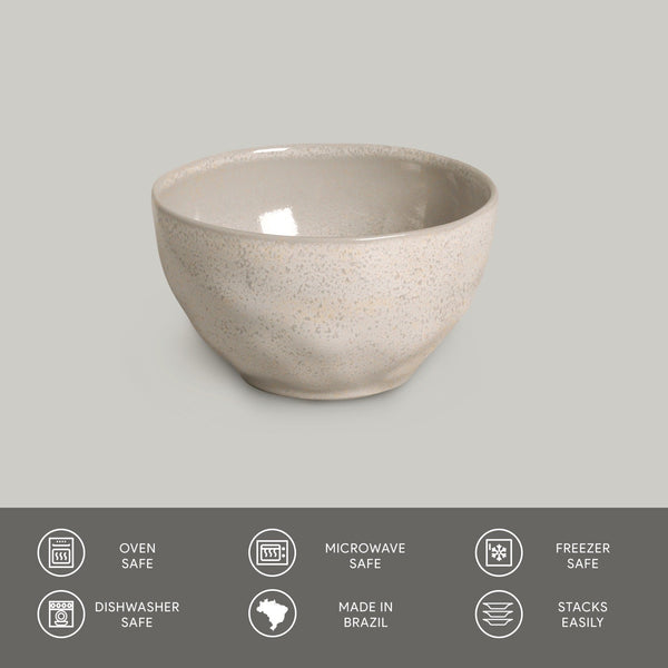 Speckled Ceramic Bowl Set of Six