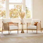 Braided Cord Wood-Frame Accent Chair – chair (view 8) | Roost & Roam