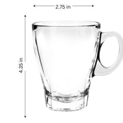 Tapered Soda Lime Glass Mug Set