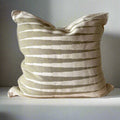 Hand-Woven Striped Cotton Pillow Cover
