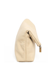 Surplus Leather Asymmetric Makeup Bag