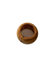 Turned Olive Wood Napkin Ring Set
